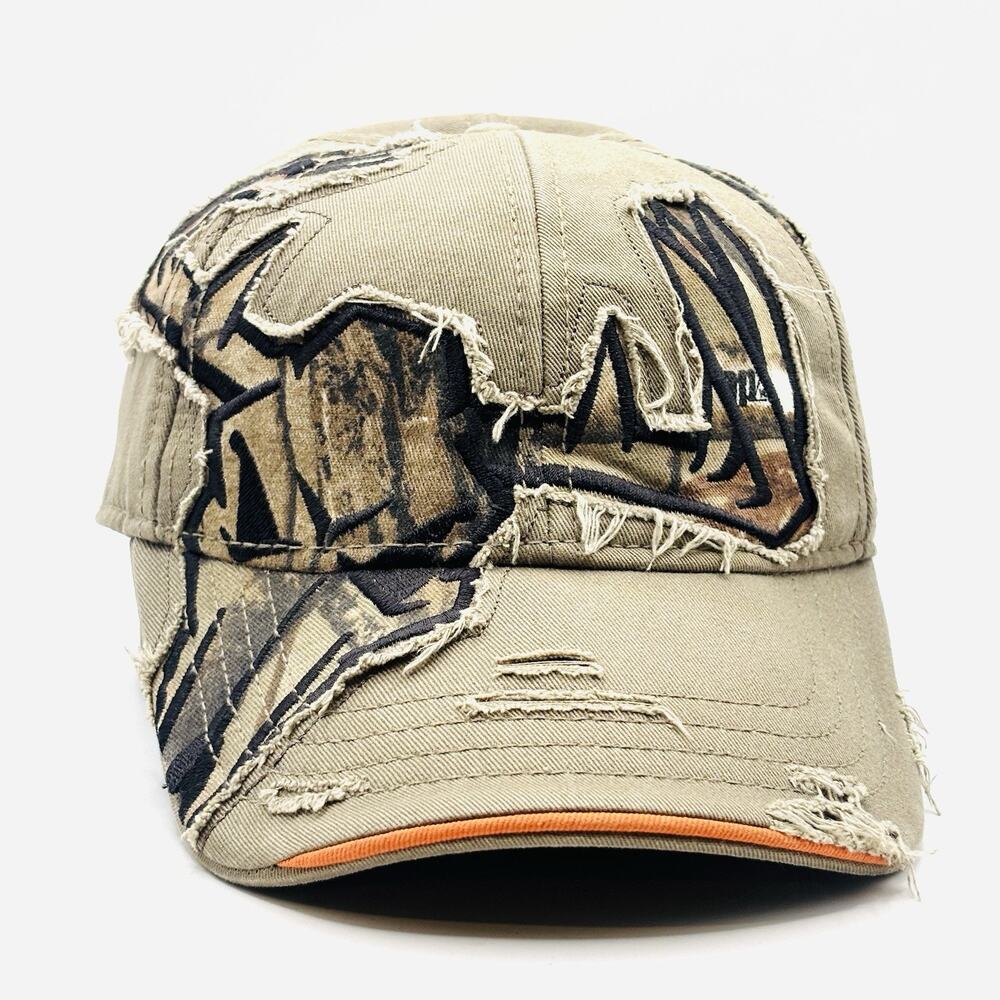 Buck Wear Hat Cap Strap Back Trucker Mesh Hunt Deer White Tail Embroidered